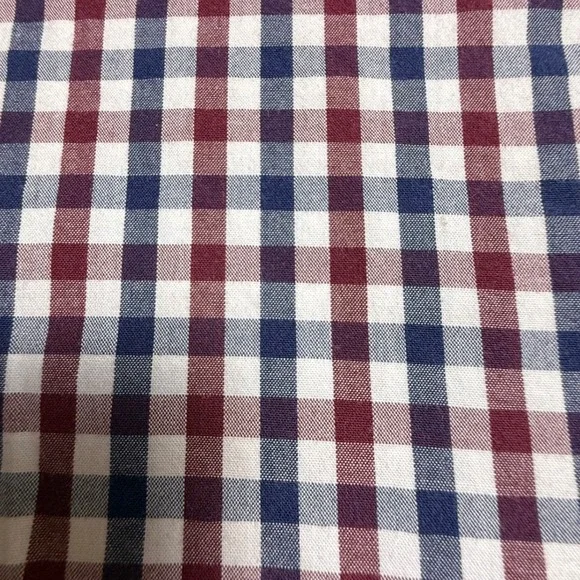 J. Crew Flex Slim Fit Gingham Check Button Down Shirt Men Large Red Blue Green - Picture 3 of 6
